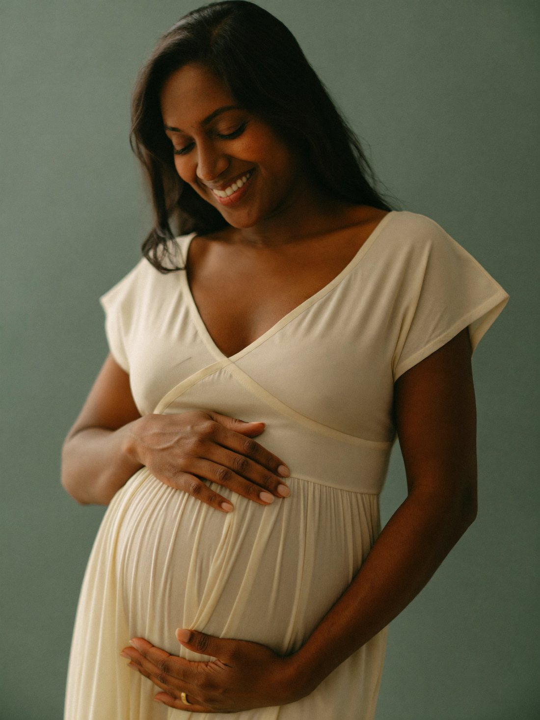 Expectant mother at an antenatal appointment in Bangalore